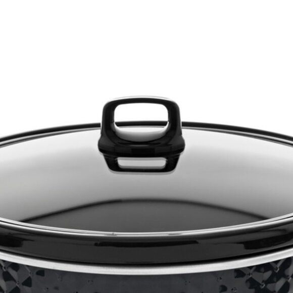 Brentwood Select 7 qt Slow Cooker Black | 3 Heat Settings, Removable Ceramic Pot - Picture 2 of 3
